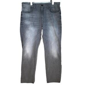 Lucky Brand 121 Mens Jeans 34 X 32 Gray Denim Stretch Heritage Slim Fit M1934